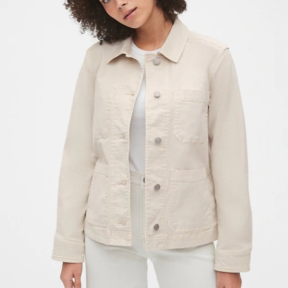 SALE! Gap Ivory Chore Jacket